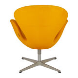 Fauteuil Swan Modèle 3320 jaune par Arne Jacobsen pour Fritz Hansen