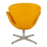 Fauteuil Swan Modèle 3320 jaune par Arne Jacobsen pour Fritz Hansen