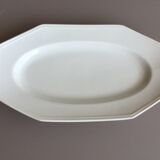 ravier in white porcelain of Limoges - octagonal shape