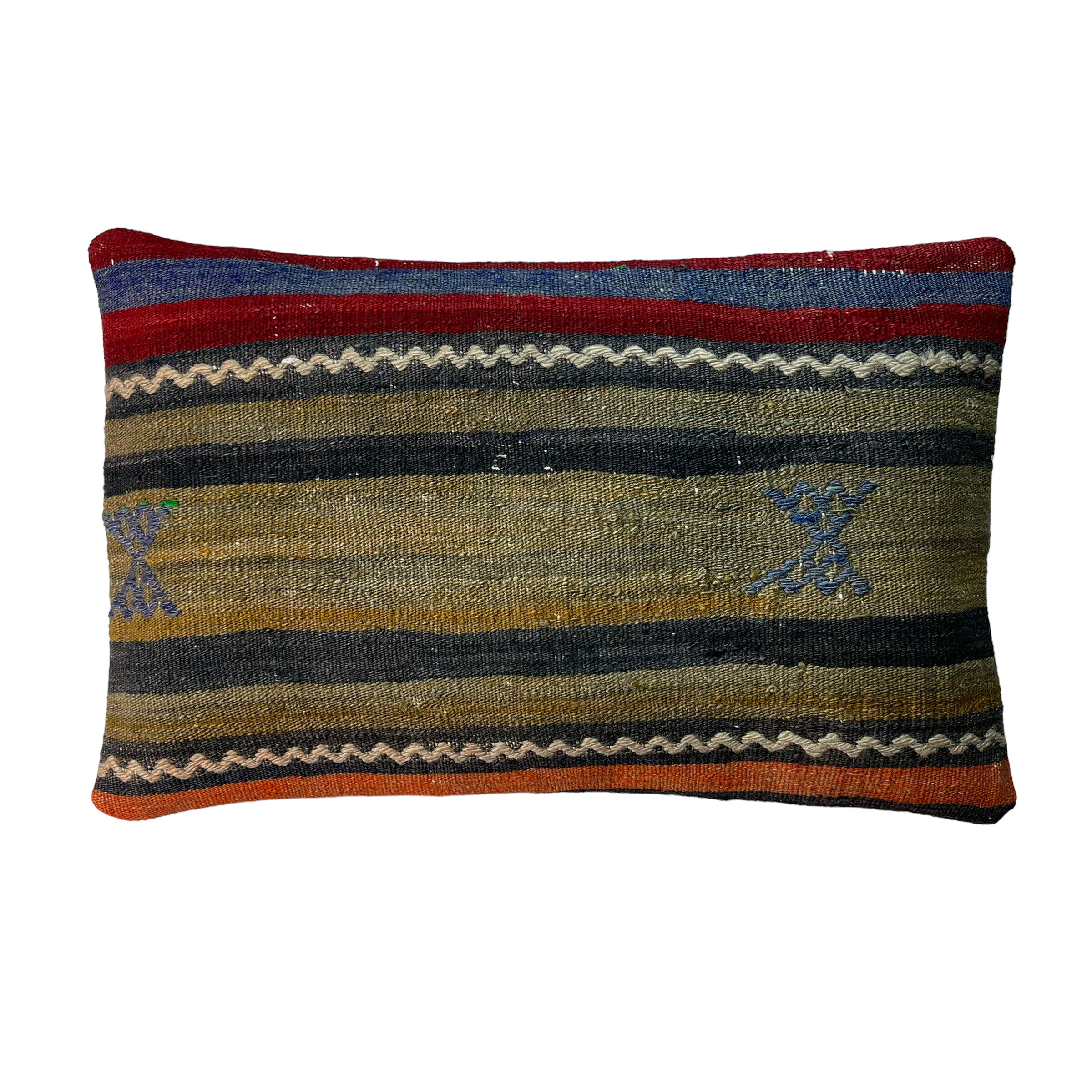 Vintage turkish handmade cushion cover , 30 x 50 cm