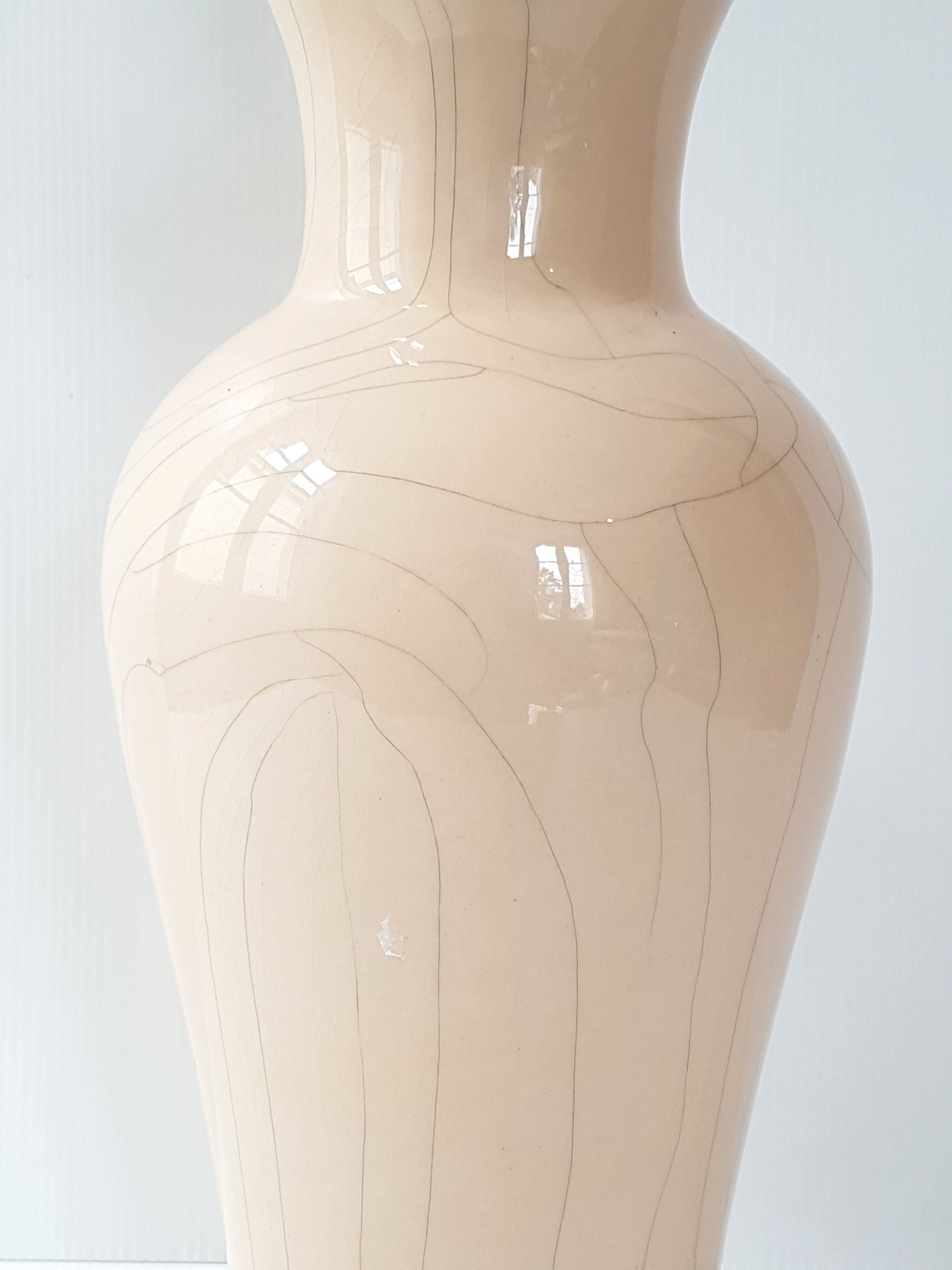 Lampe de table rose pâle 1970 vintage