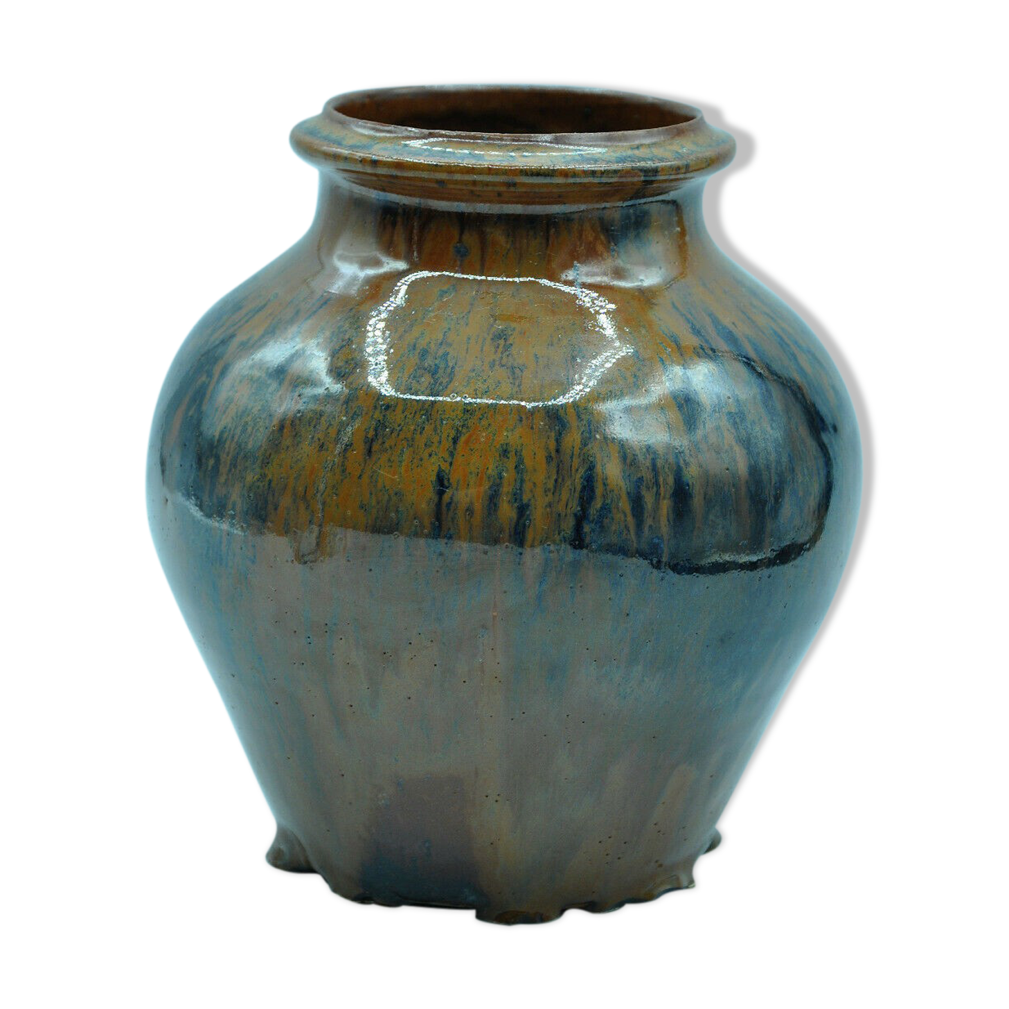 Flamed enamelled vase by Jacques Marchand the tourie collection 1
