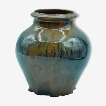 Flamed enamelled vase by Jacques Marchand the tourie collection 1