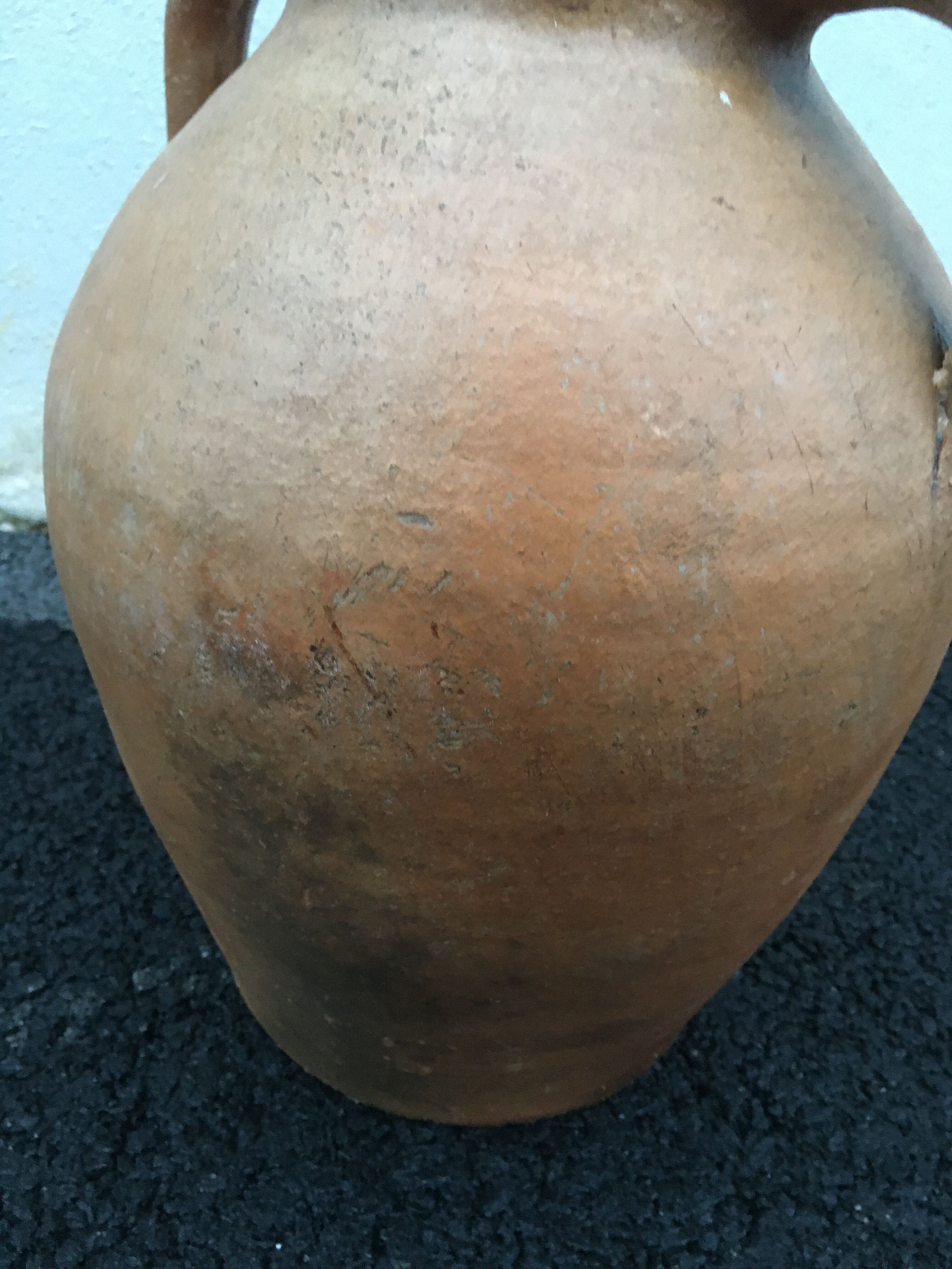 Terracotta oil jar