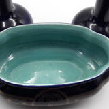 Garniture de cheminee Sarreguemines en faience