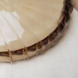 Empty amber glass pocket with lid