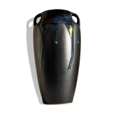 Large Art Deco vase with handles by Alfred Lebret, France, circa 1920.