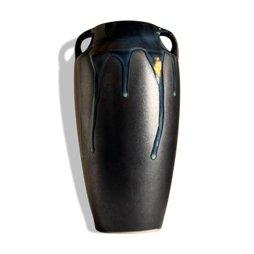 Large Art Deco vase with handles by Alfred Lebret, France, circa 1920.