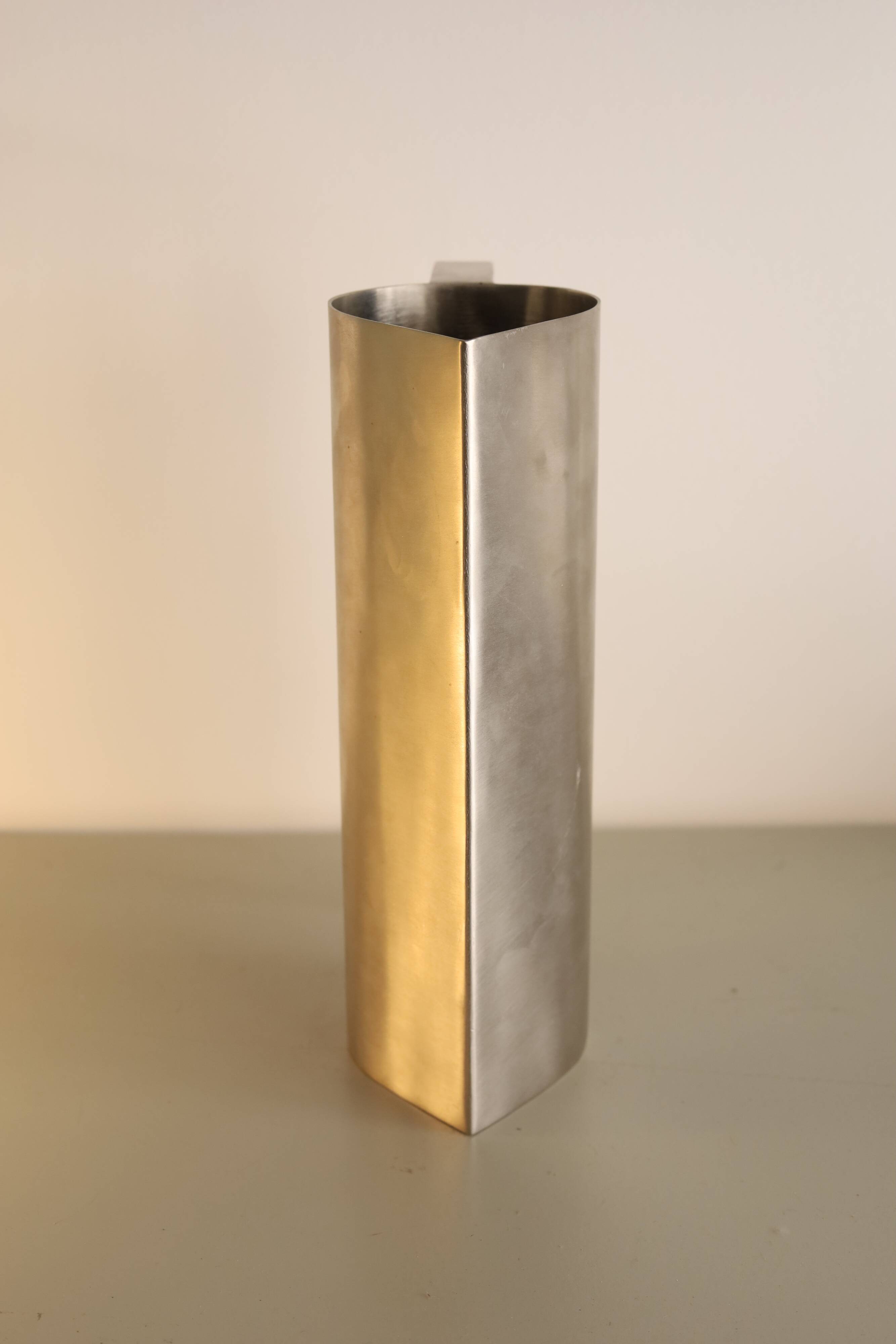Corona decanter in solid galvanized brass by Georgio ARMANI