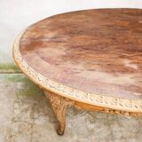 Baroque oval coffee table