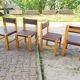 4 brutalist chairs by Pierre Chapo