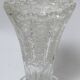 Chiseled glass vase