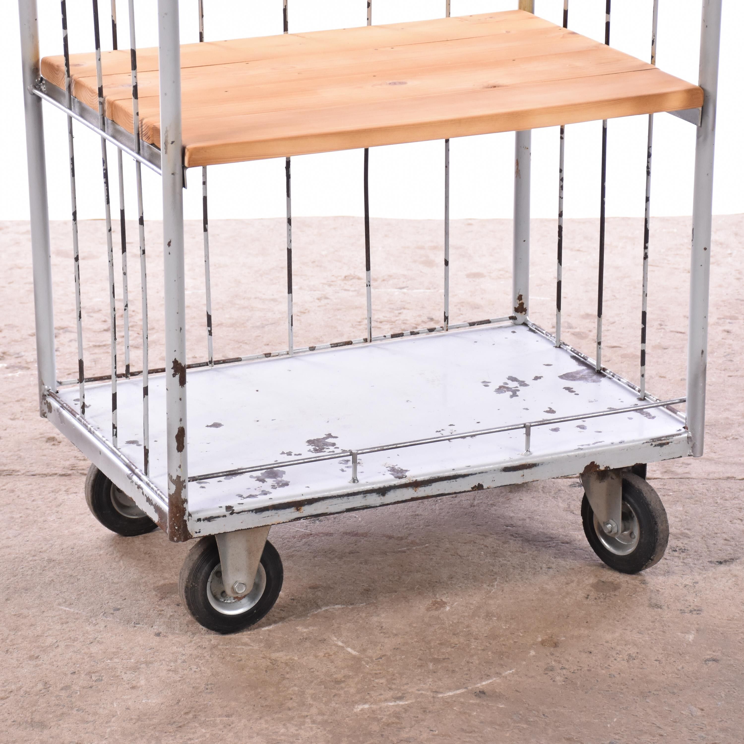 Industrial shelving unit on wheels Trolley