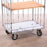 Industrial shelving unit on wheels Trolley