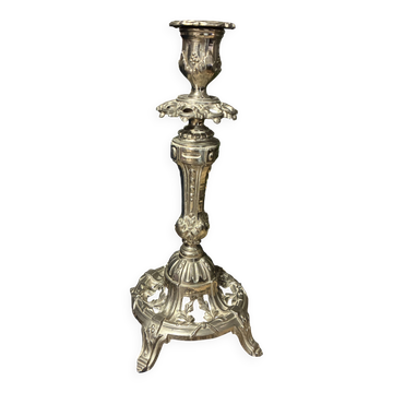 Authentic vintage metal candlestick