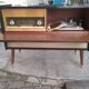 Vintage furniture "Stereo" radio Schaub-Laurenz and platinum Telefunken 504ken