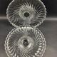 Baccarat, pair of compotiers, fruit bowls model Bamboo