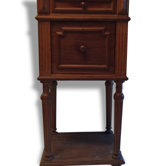 Chevet console teinte merisier