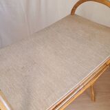 Vintage rattan magazine rack