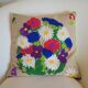 Vintage embroidered cushion