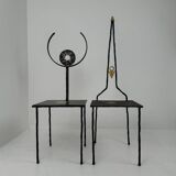 Pair of chairs by Jean-Jacques Argueyrolles