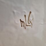 Plate in earthenware of Martres Tolosane decoration Moustiers