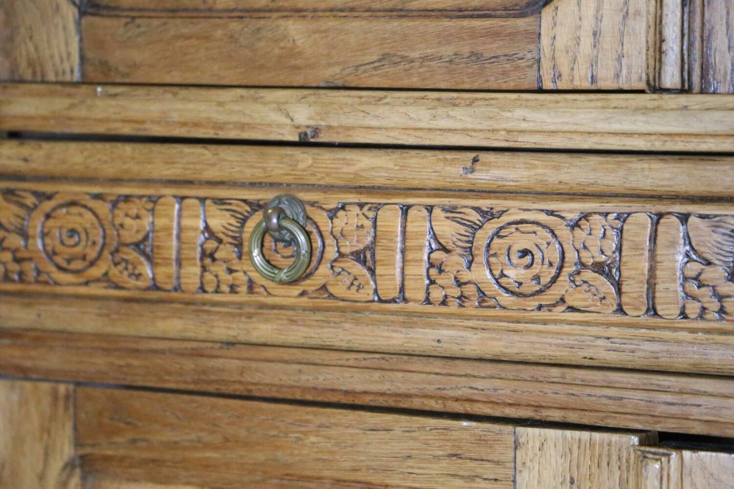 Antique oak grocery furniture