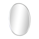 Bevelled oval mirror