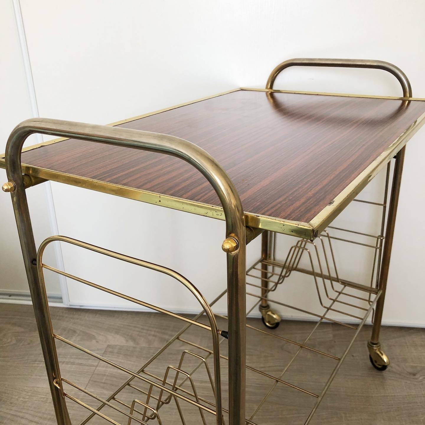 Vintage vinyl trolley