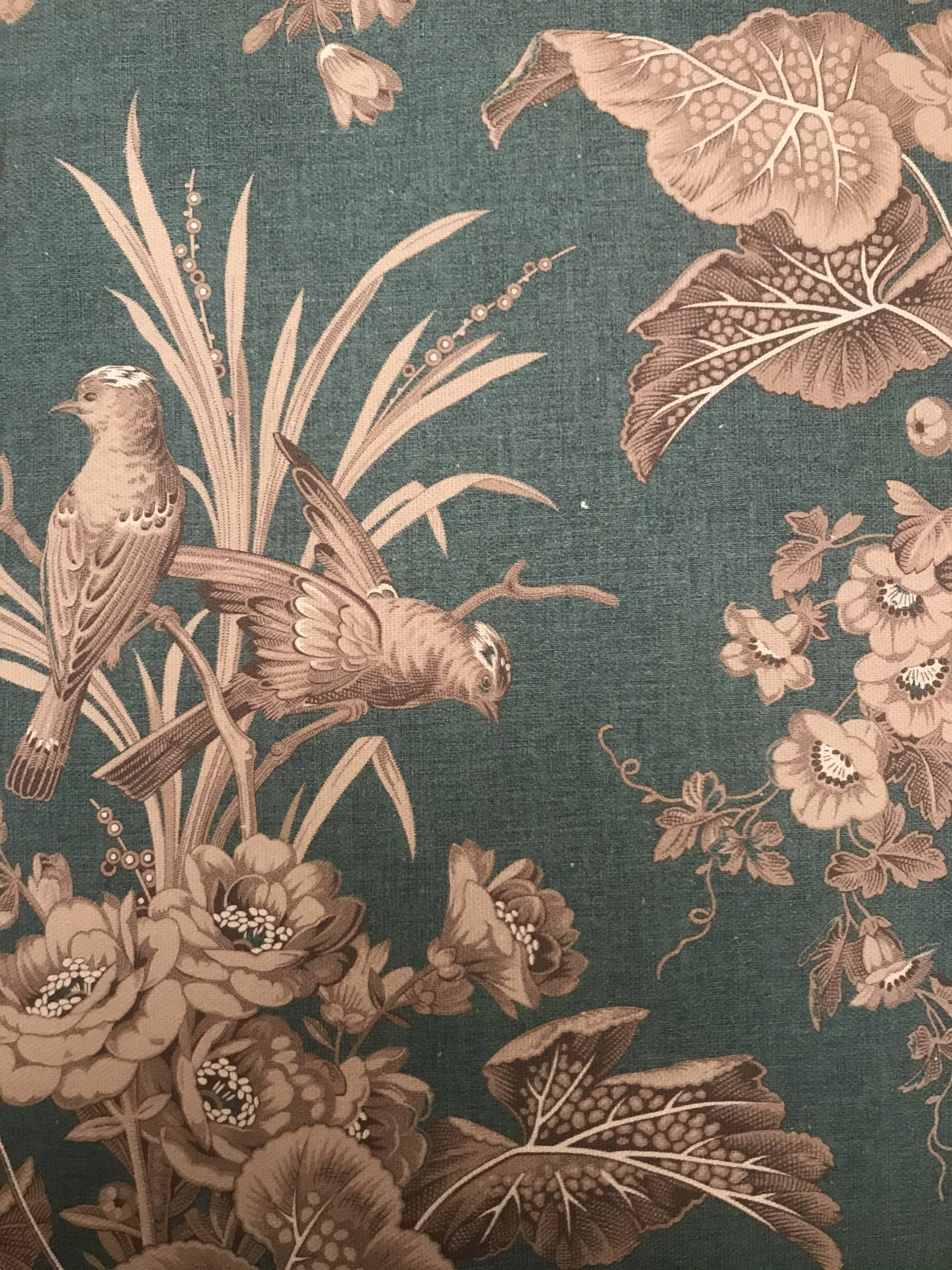 Blue "Indian" square cushion