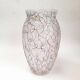 Large glass vase from Murano with coloured filaments.