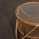 Table basse rotin et verre