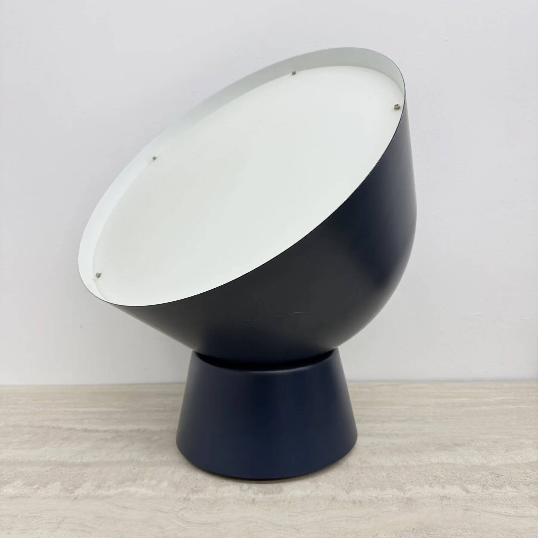 Swedish blue metal floor lamp by Ola Wihlborg for Ikea, 2000s