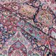 Large Antique Iranian Oriental Rug: Yazd: 4.45 X 3.30 Meters