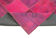 Hand-knotted turkish vintage 180 cm x 236 cm pink patchwork carpet