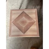 Italian Contemporary Square Natural Walnut Coffee-Table