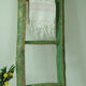 Old wooden farm scale - green color