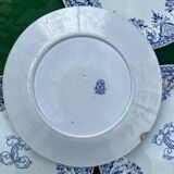 6 assiettes Gien série monogramme « 2nd choix »