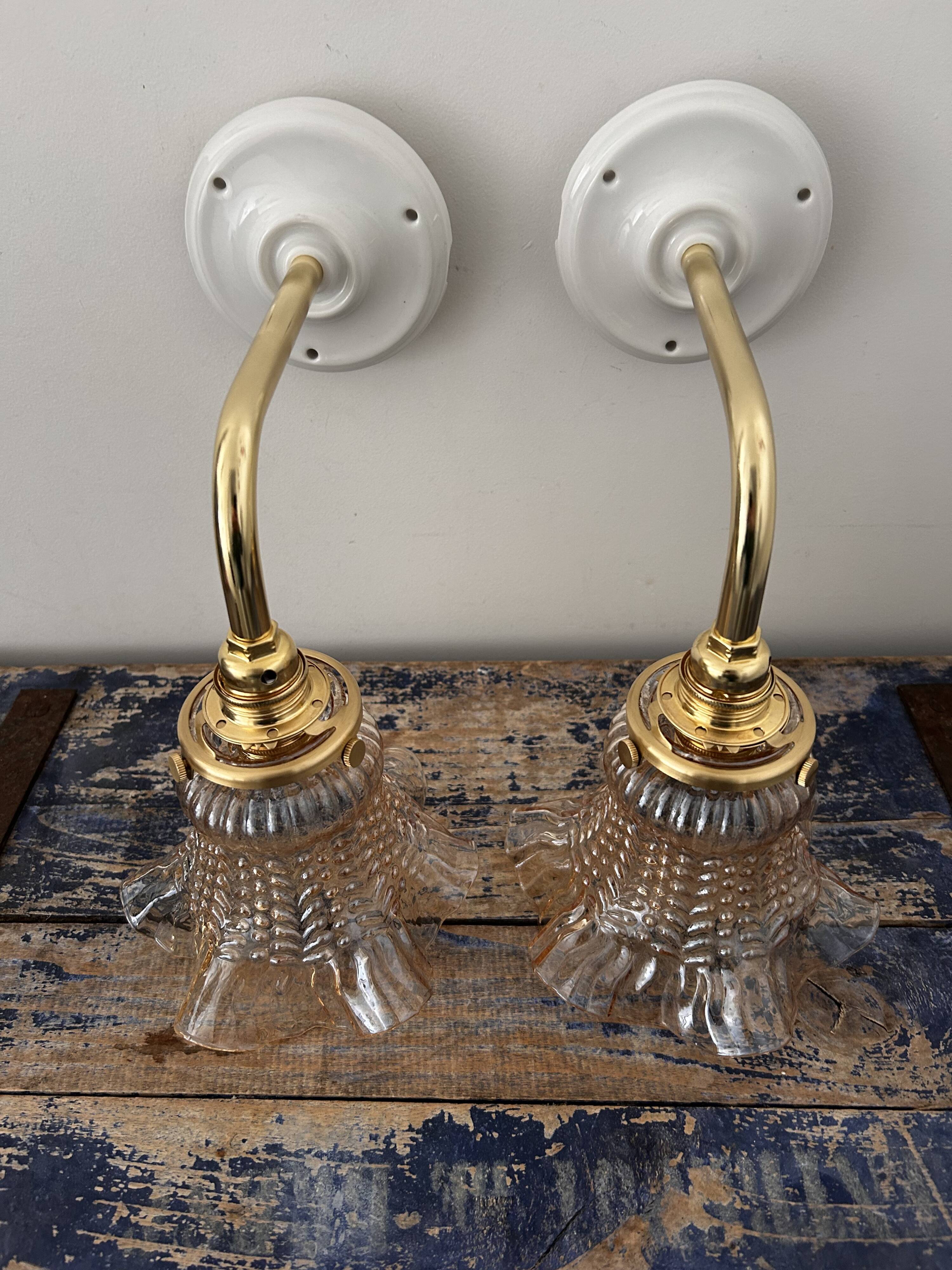Pair of vintage wall lights
