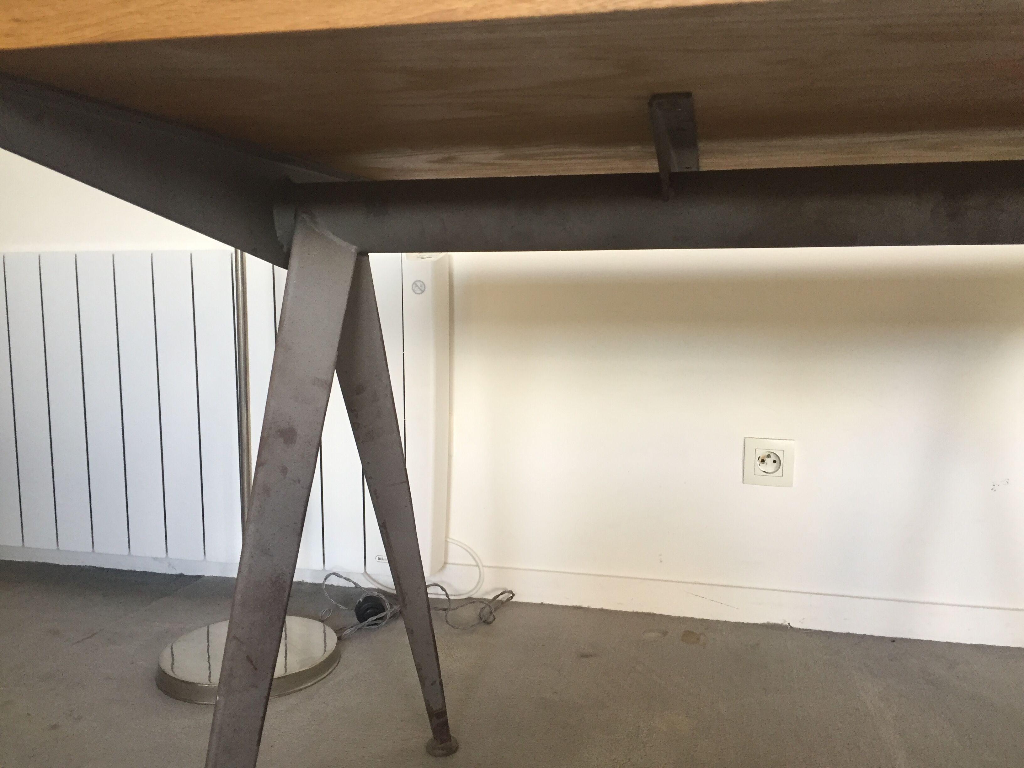 Jean Prouvé "compas" table from the 50's