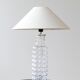 Rare Midcentury Modern crystal bubble table lamp by Orrefors Carl Fagerlund.