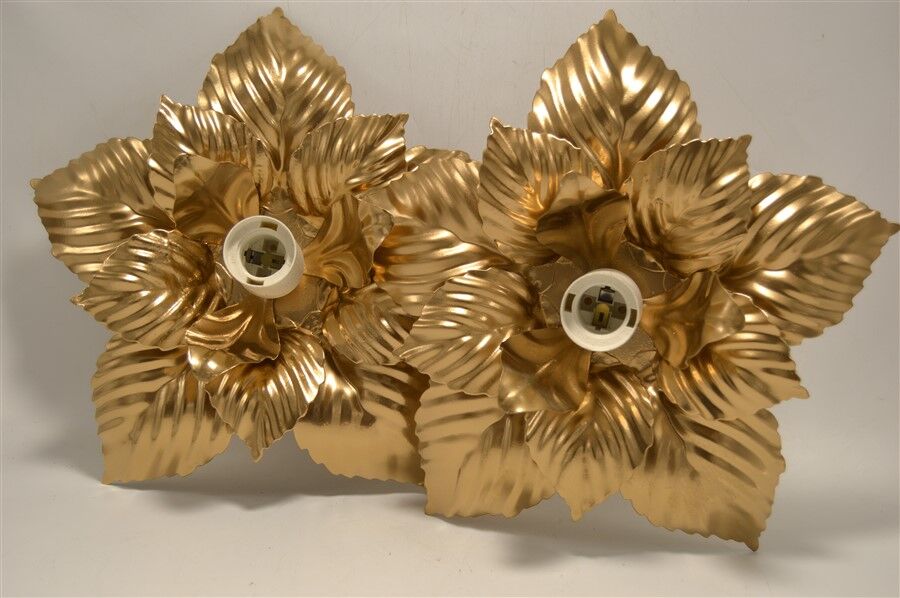 Duo d'appliques fleurs