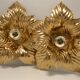 Duo d'appliques fleurs