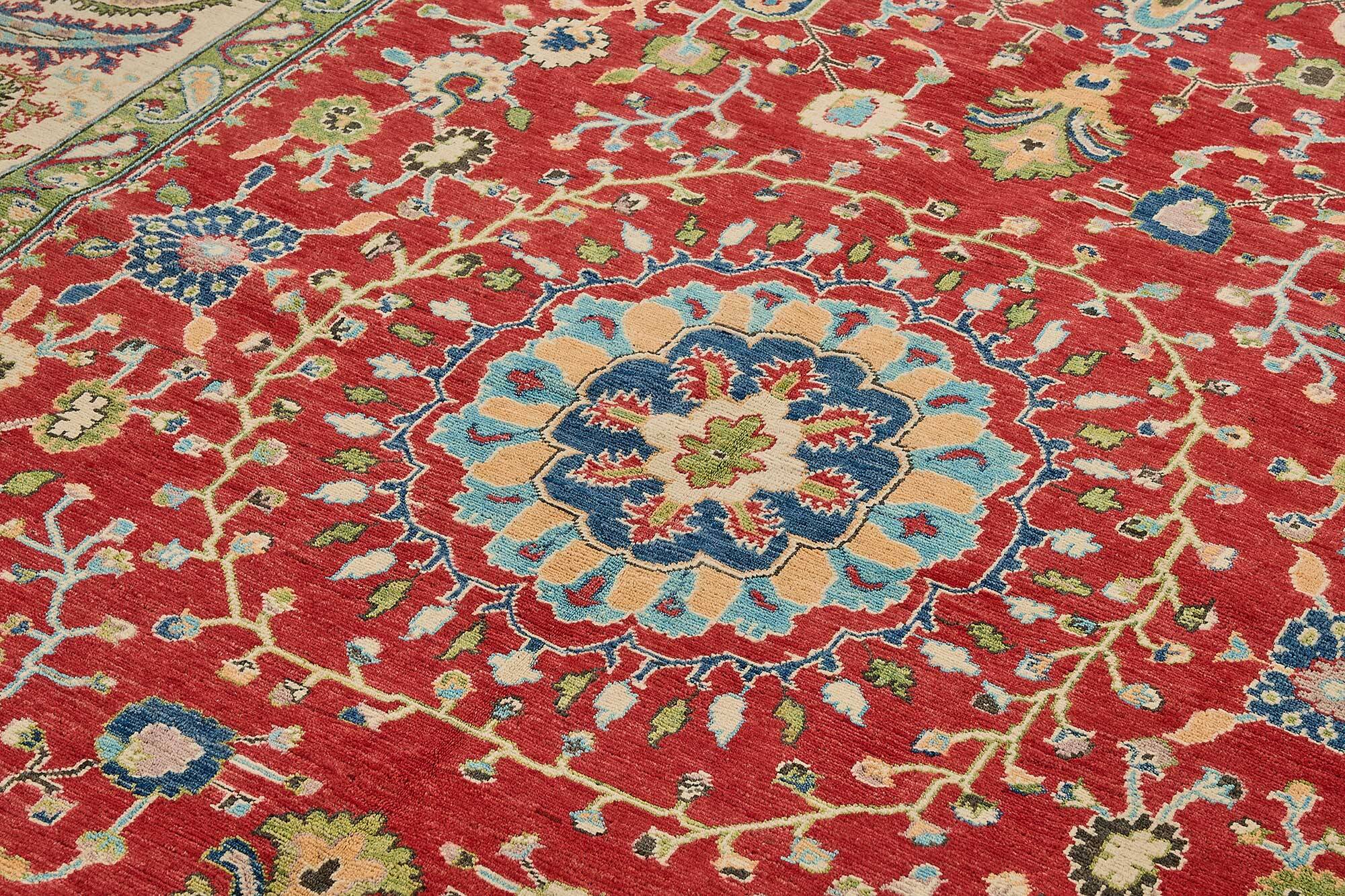 Turkish Handknotted Wool Oushak Rug 255 cm x 340 cm