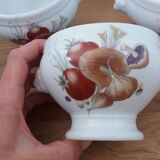 Pyrolux Lourioux porcelain soup bowls