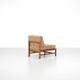Wooden armchair covered in fabric, Italy, 1960s.