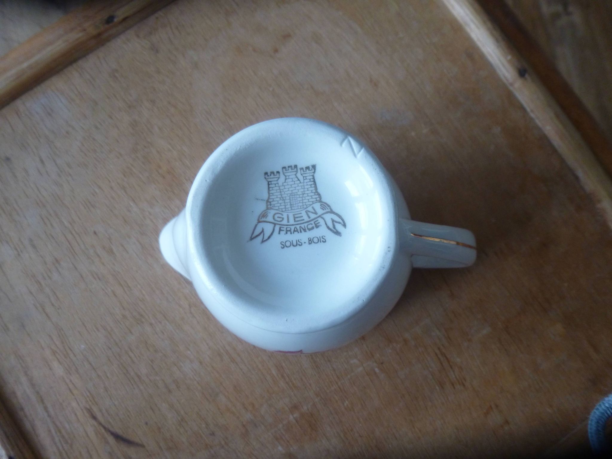 New milk jug Faience from Gien model Underwood
