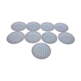 Set de 9 assiettes à fromage K G Lunéville modèle flan impérial diam 18,5 cm