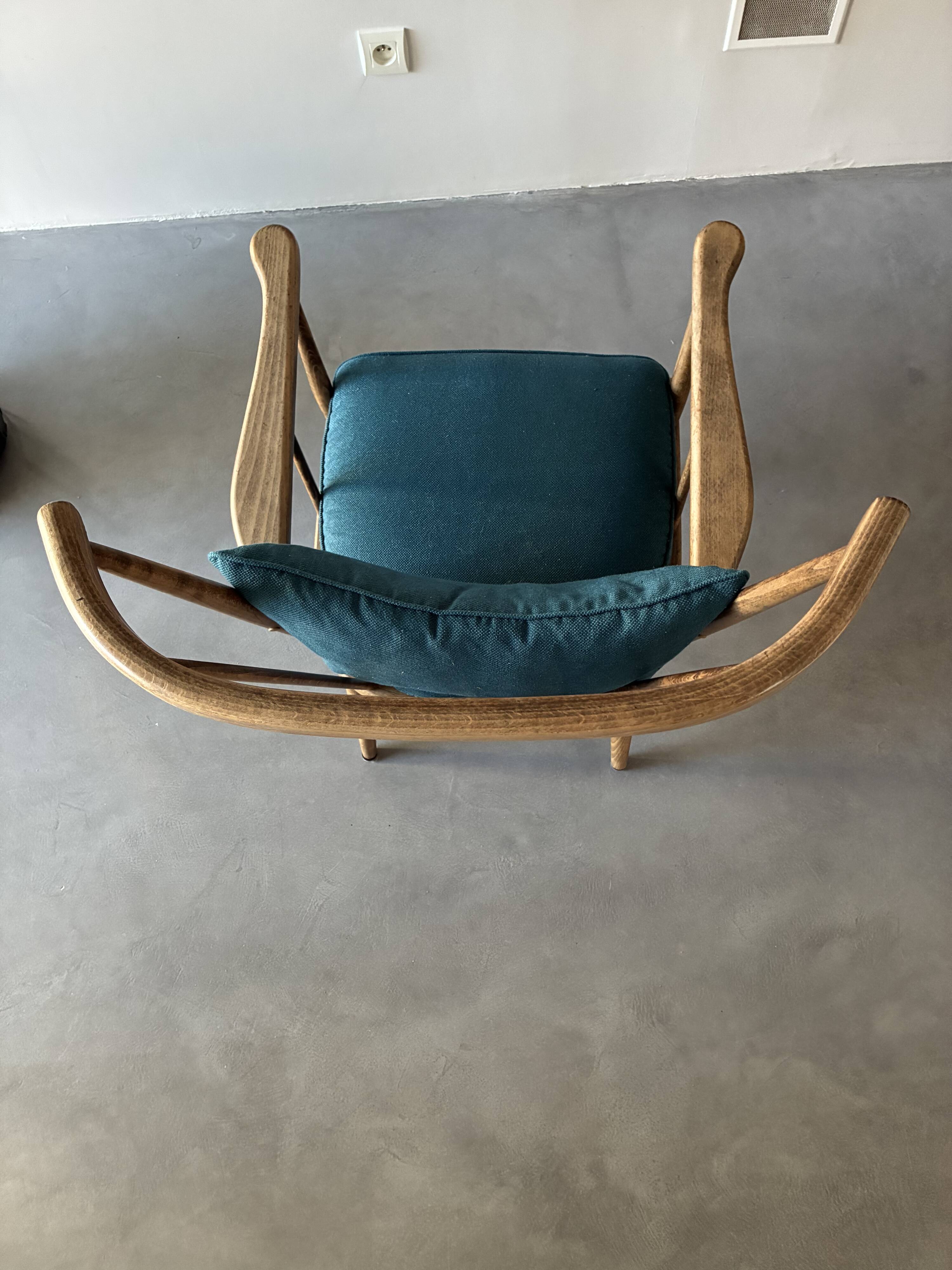 Paire fauteuils Baumann, années 50-60