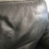 Steiner sofa bed in black leather